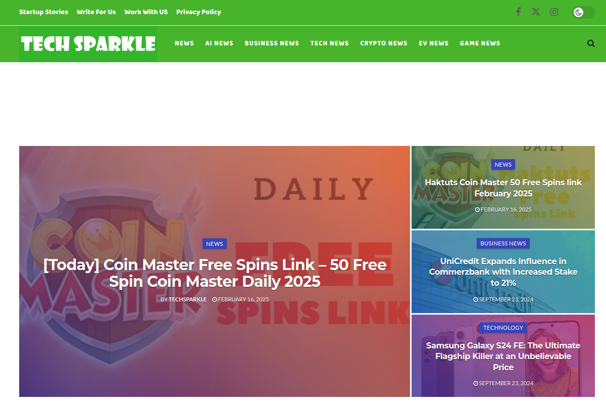 TechSparkle - Developer Platform Transformation - Website Screenshot